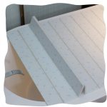 PVC Folding Dust-Proof Bathtub Cover Simple Bath Table White