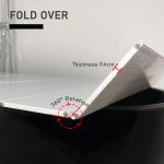 Extendable Shutter Bathtub Tray Folding PVC Storage Stand White - Image 2