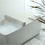 Non-Slip Adjustable Bath Caddy Folding Dust-Proof Cover for Home Spa
