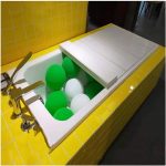 Thickened Folding Bathtub Dust Cover Storage Stand for Electronics