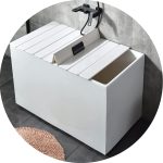 PVC Folding Bathtub Insulation Cover Storage Stand for Toiletries