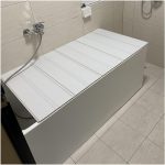 1.2cm Waterproof Folding PVC Bath Lid Dust-Proof Tray for Reading