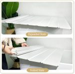 Foldable PVC Dust-Proof Bathtub Cover with Phone Tablet Stand - Image 2