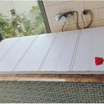 1.2cm Thickened Dust-Proof Folding Bathtub Cover Heat-Resistant White