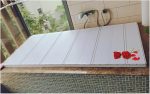 1.2cm Thickened Dust-Proof Folding Bathtub Cover Heat-Resistant White